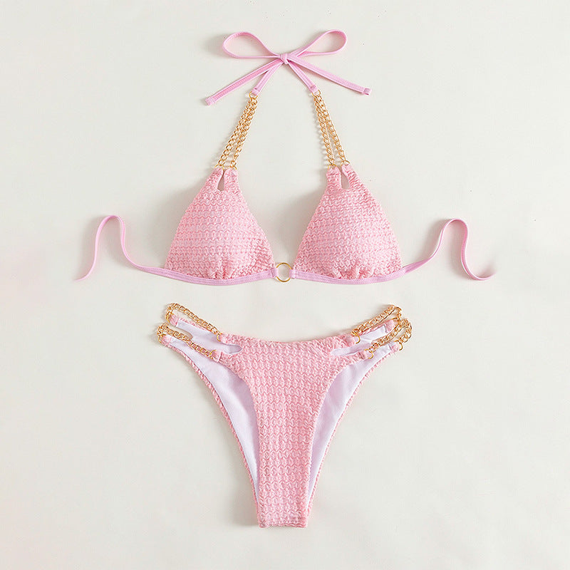 Damen Triangel-Bikini mit charakteristischem Ketten-Design Drune