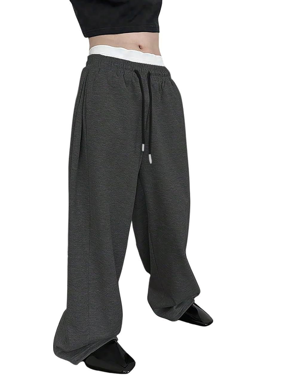 Unisex nan lässige Oversize Jogginghose mit elastischem Bund und Kordelzug Drune