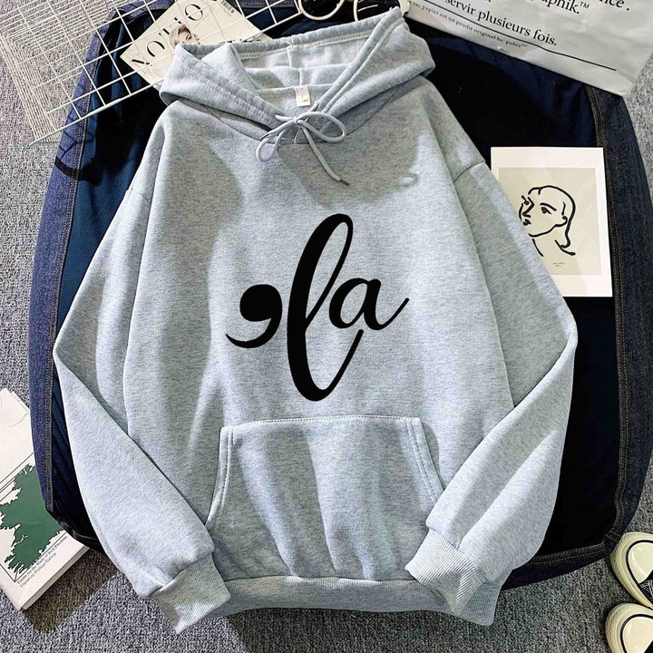 Damen Kapuzenpullover mit kreativem Grafikdesign Drune