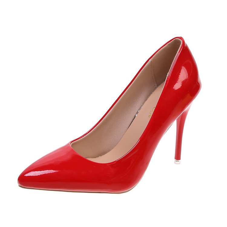 Damen Hochhackige Pumps mit glänzendem Lackfinish und eleganter Silhouette Drune