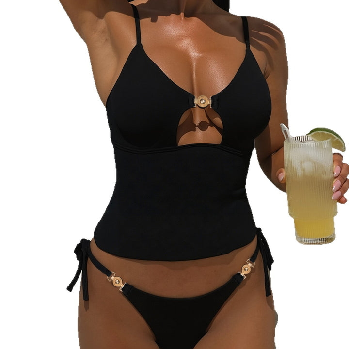 Damen Zweiteiliges Bade-Set mit modischem Cut-Out Drune