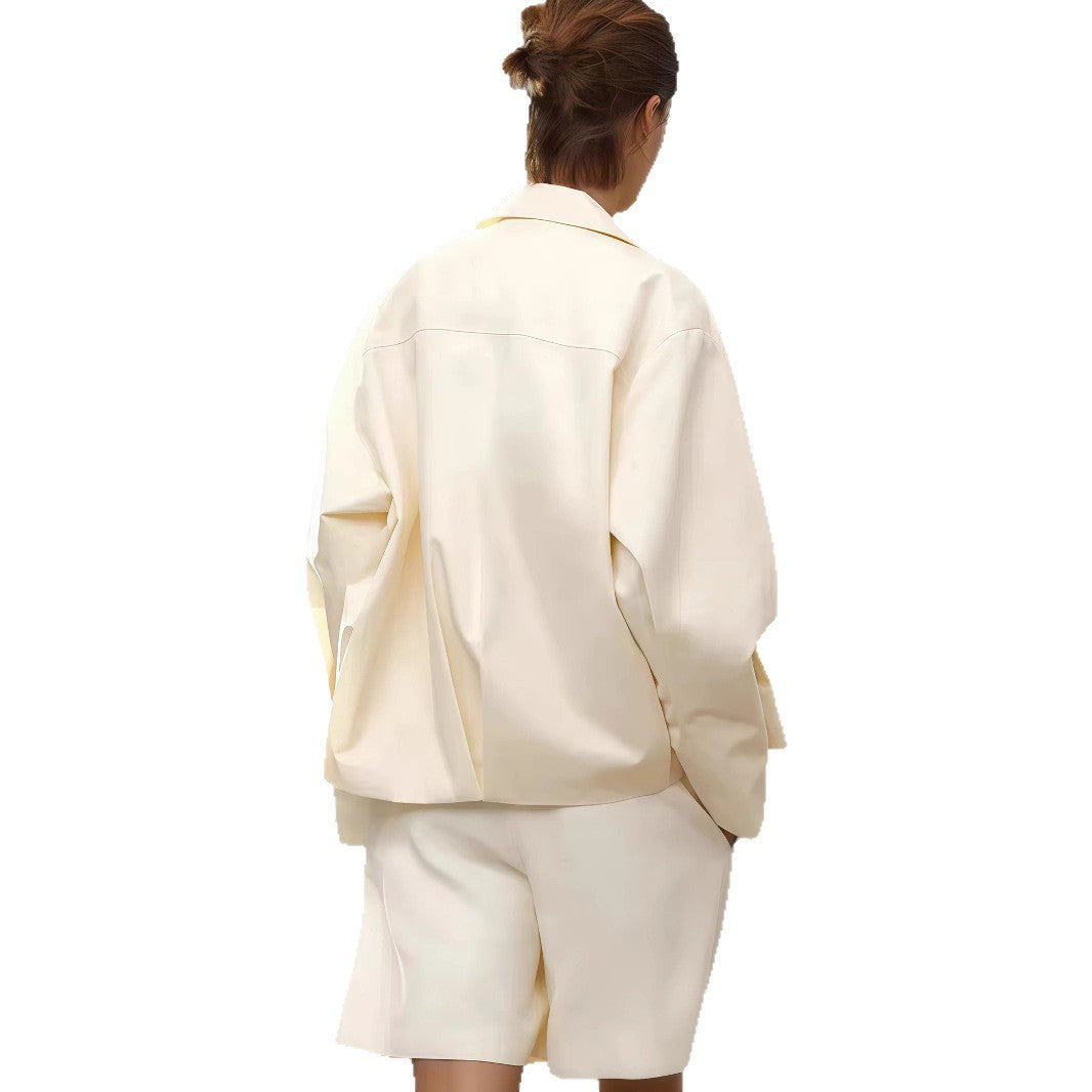Damen Gerade geschnittene Jacke aus hochwertigem Material Drune