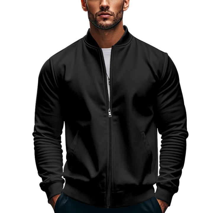 Herren Sportliche Bomberjacke mit hochschließendem Kragen und praktischen Taschen Drune