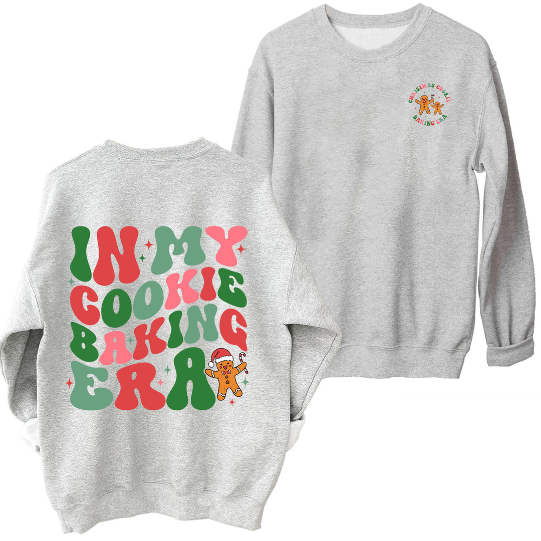 Damen lässiger Pullover mit weihnachtlichem Motiv Drune