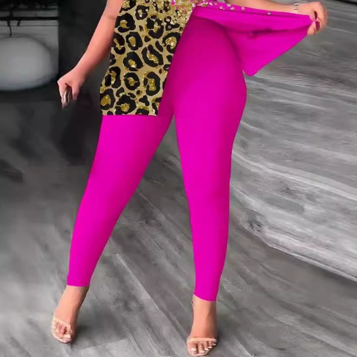 Damen Figurbetonter Jumpsuit mit Off-Shoulder Design und Glamourösen Akzenten Drune