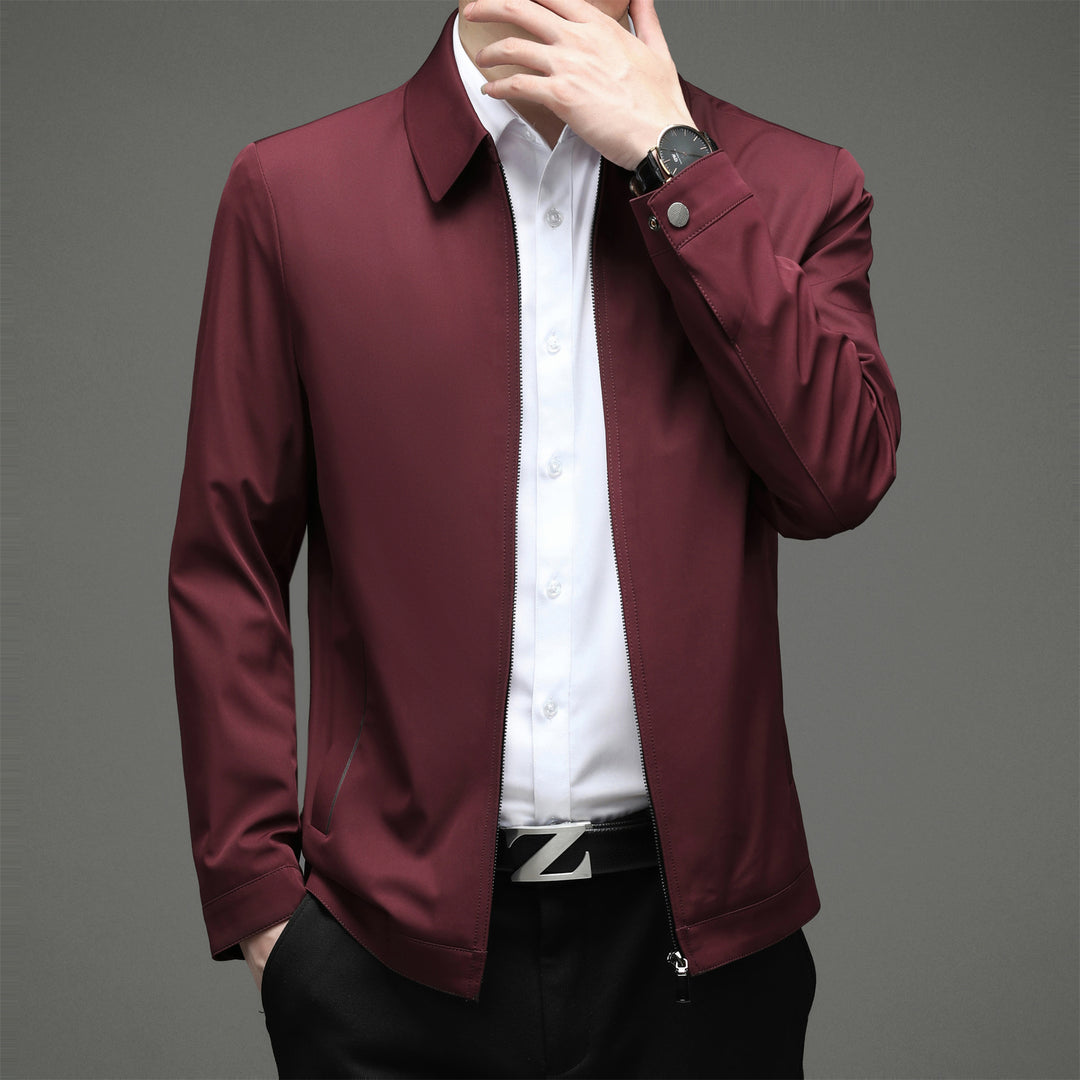 Herren moderne Übergangsjacke mit atmungsaktiver Membran und praktischem Stehkragen Drune