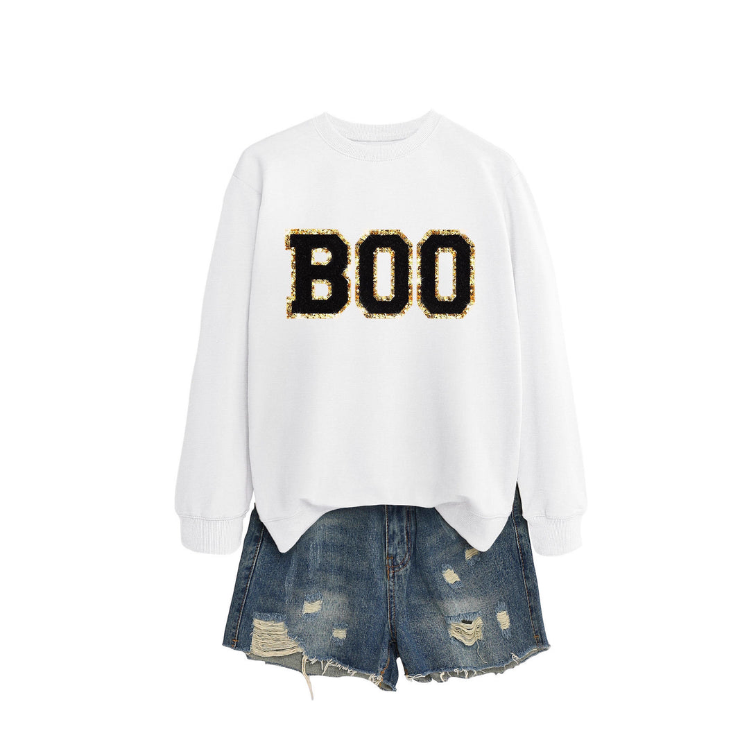 Damen Sweatshirt mit glitzerndem Aufdruck Drune