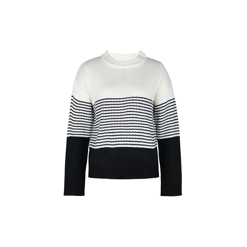 Drune | Gestreifter Strickpullover mit Elegantem Design