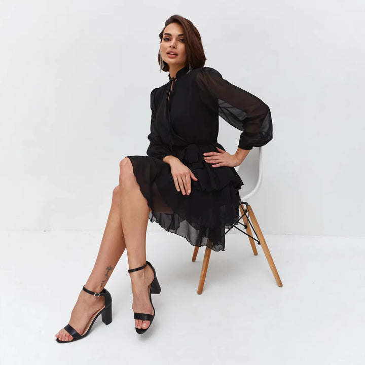 Damen Rüschenkleid Drune