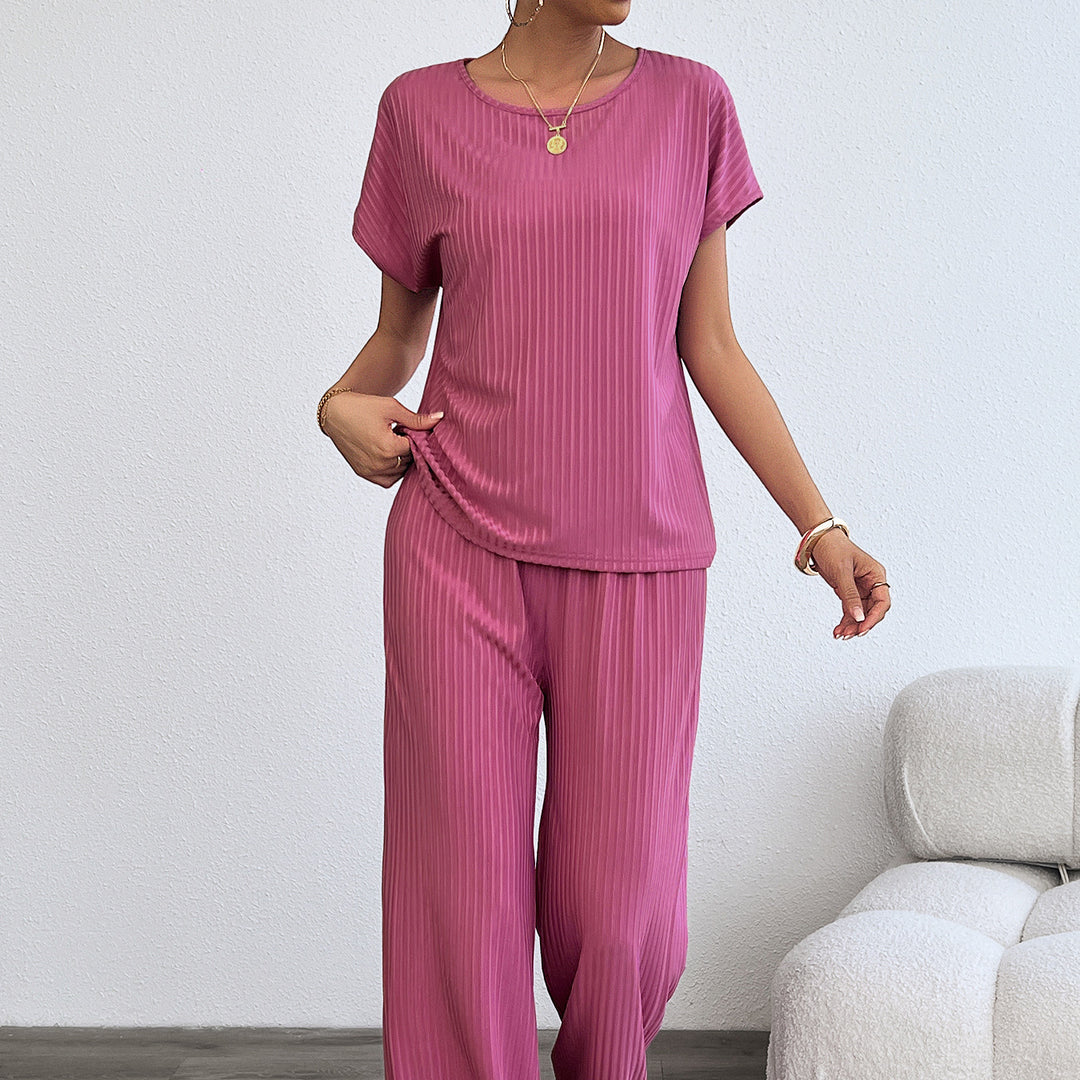 Damen Elegantes Lounge-Set mit feinen Streifen und entspannter Passform Drune