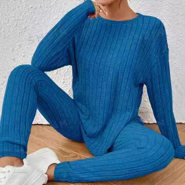 Damen Relaxed-Fit Freizeitanzug aus hochwertigem Strickstoff Drune