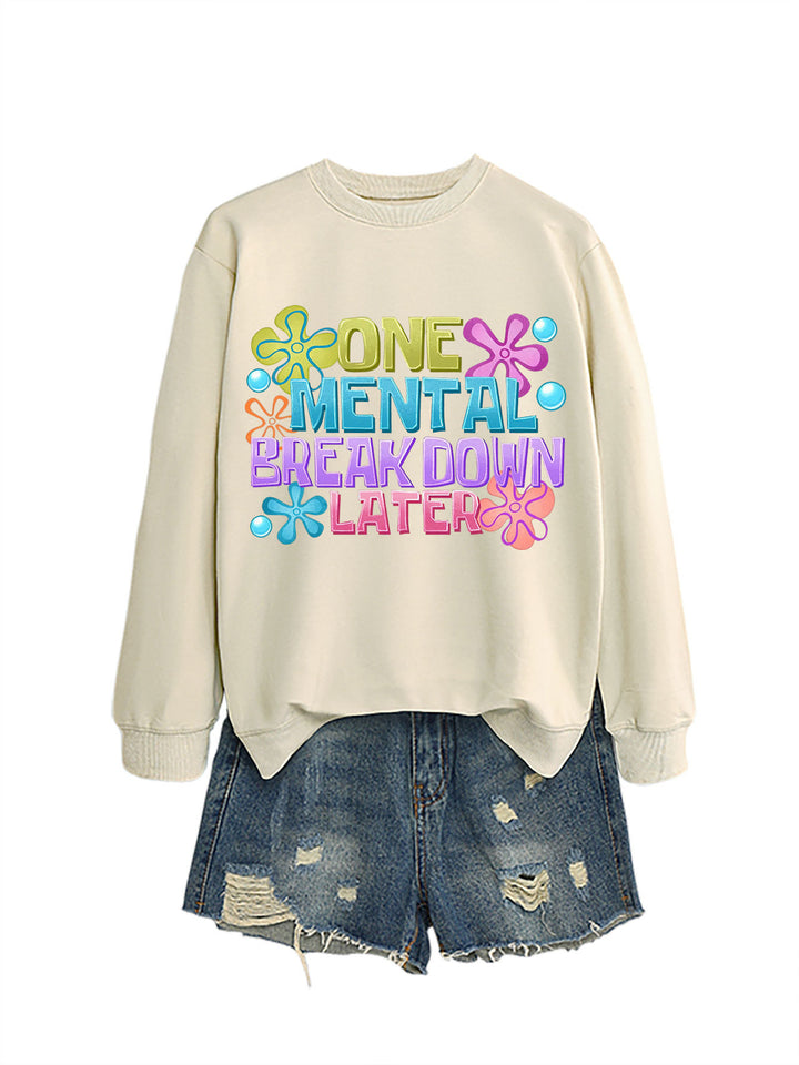 Damen Sweatshirt mit kreativem Aufdruck Drune
