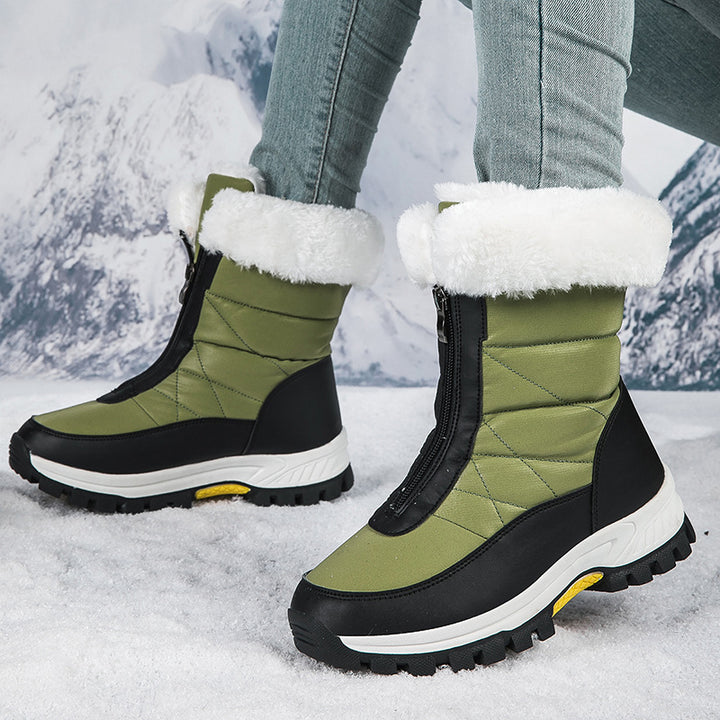 Damen Winterstiefel mit isolierendem Futter und wasserdichter Außensohle Drune
