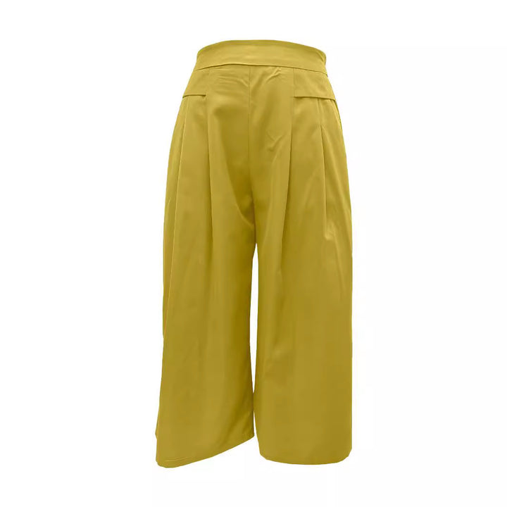 Damen Weite Culotte mit eleganten Falten und praktischen Taschen Drune