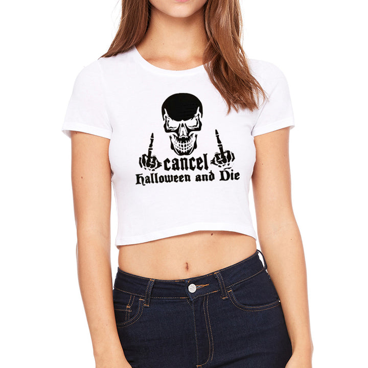 Frauen Grafik Crop Top Drune