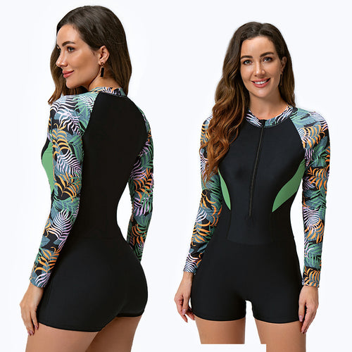 Damen Surfanzug mit langem Arm und sportlichem Design Drune