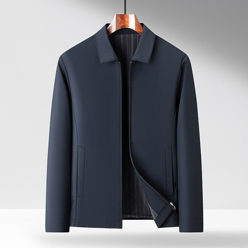 Herren Übergangsjacke mit modernem Kragen und atmungsaktiver Materialstruktur Drune