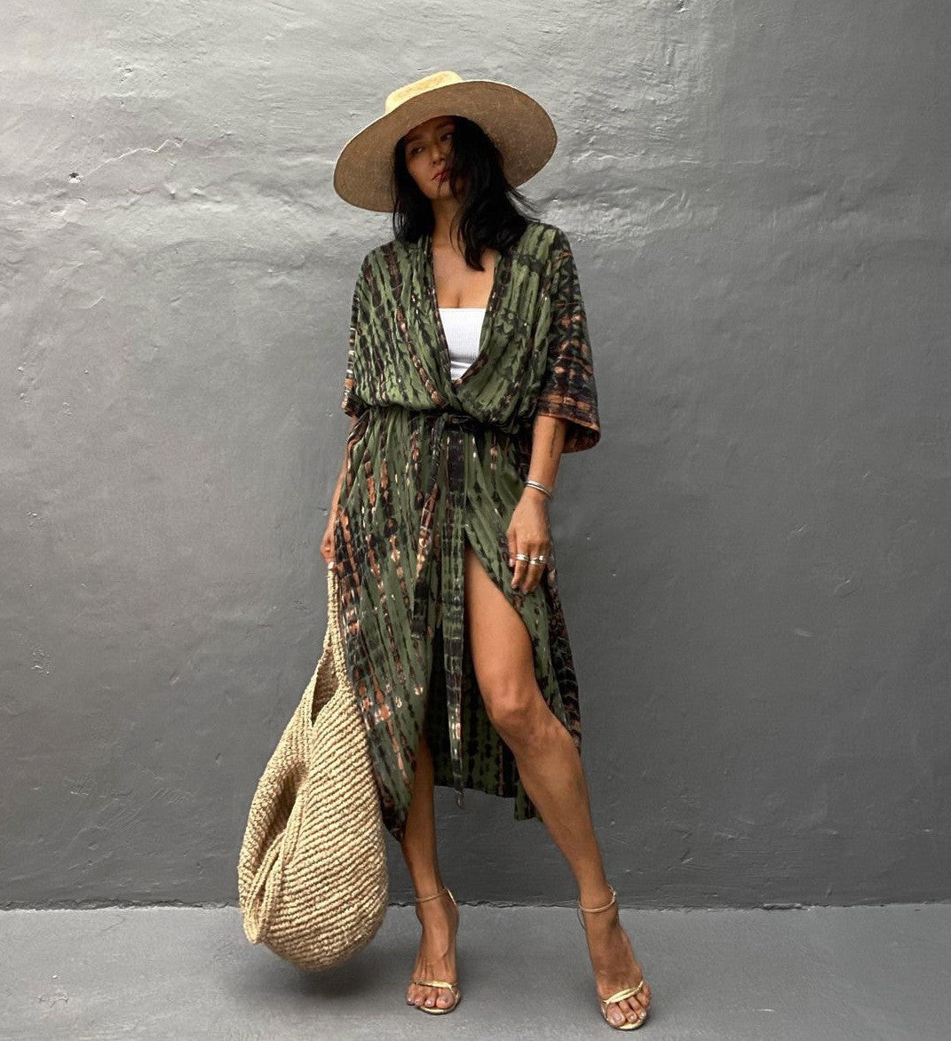 Damen Strandkimono Drune
