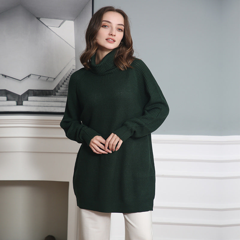 Damen Kuscheliger Rollkragenpullover aus weichem Strick Drune