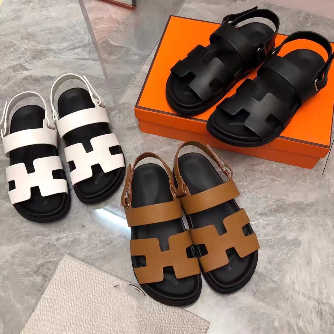 Damen Komfort Sandalen mit verstellbaren Riemen und gepolstertem Fußbett Drune