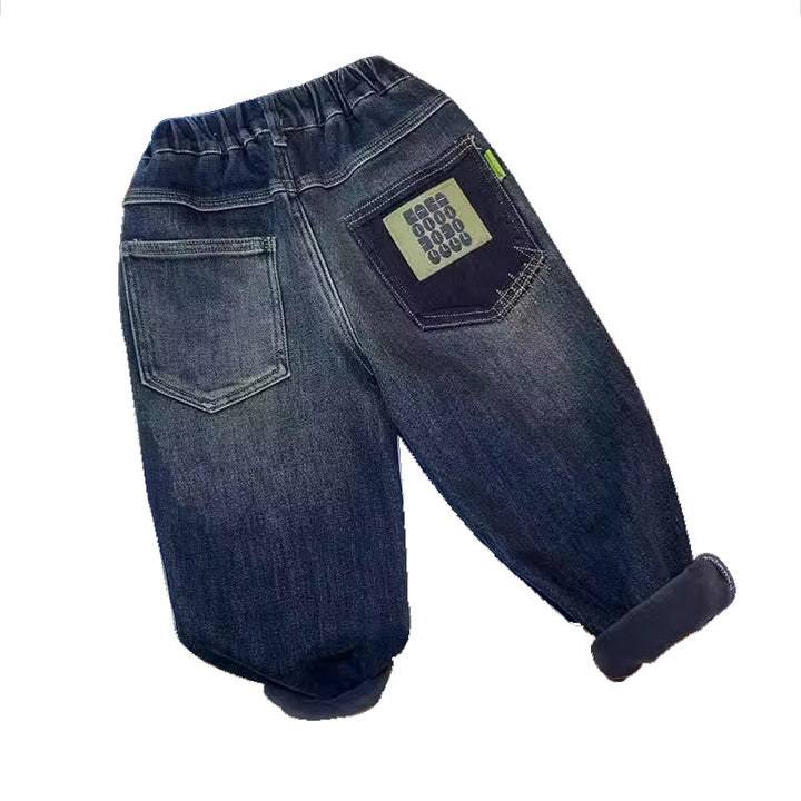 Jungen lässige Denim-Hose mit praktischen seitlichen Taschen Drune