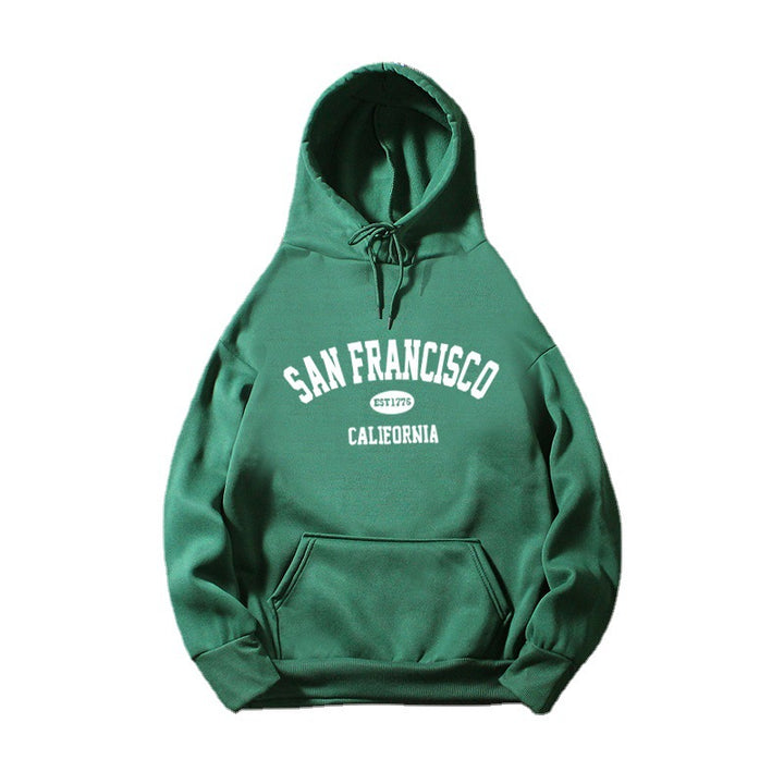 Damen Kapuzenpullover mit lässigem San Francisco-Print und bequemer Passform Drune