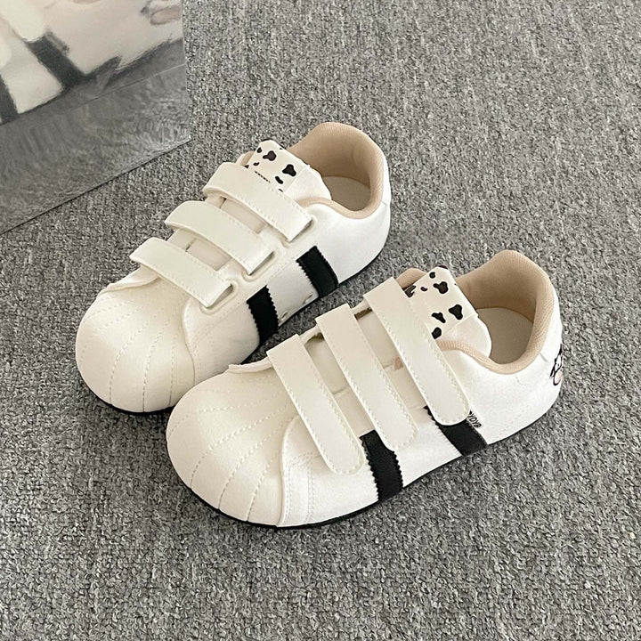 Damen Sneakers mit Velcro-Verschluss und lustigem Tierdesign Drune