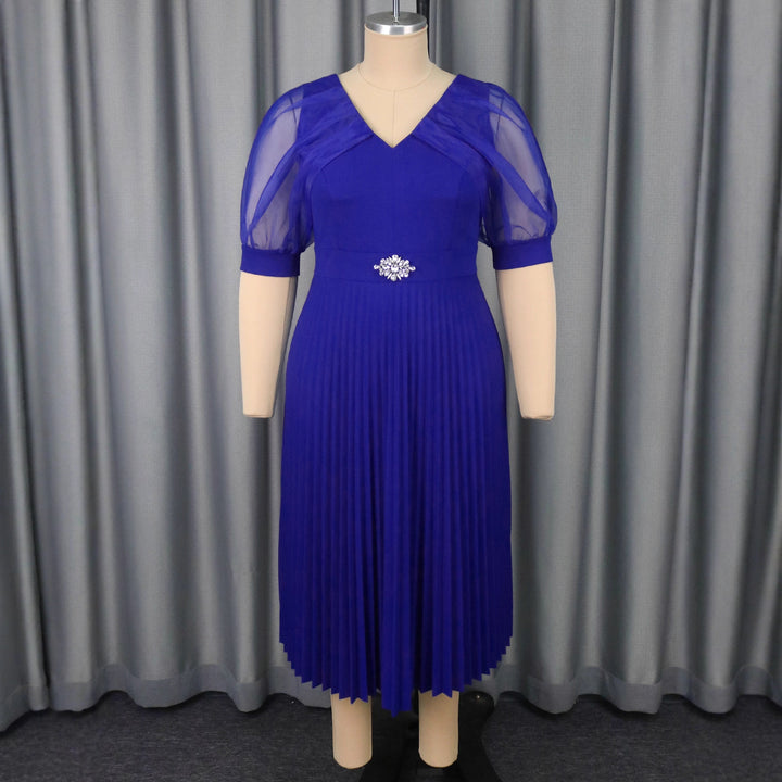 Damen Luftiges Midikleid mit raffinierten Chiffonärmeln Drune