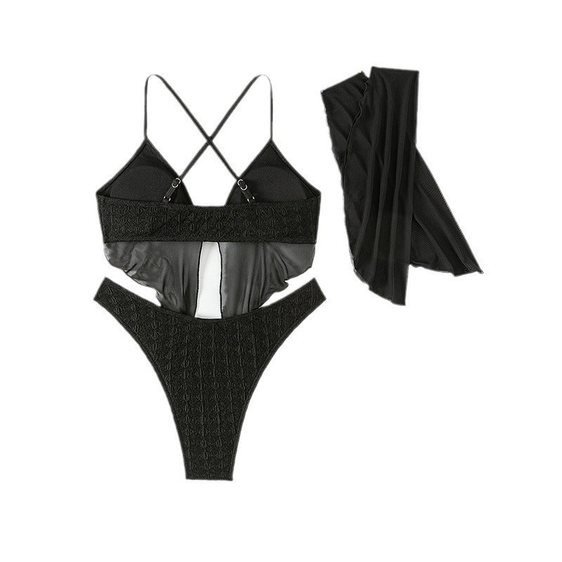 Damen Bikiniset mit elegantem Chiffonüberwurf Drune