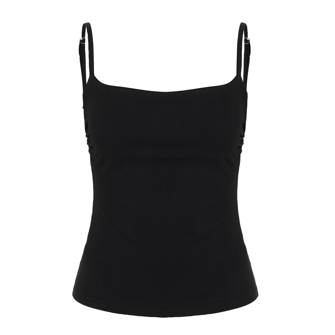 Damen Spartanshirt mit zarten Spaghetti-Trägern und figurbetontem Schnitt Drune