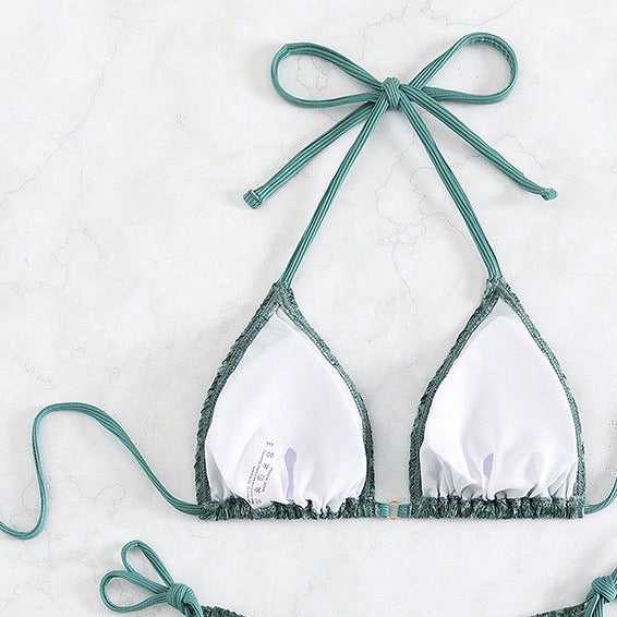 Damen Triangel-Bikini mit raffinierten Bindebändern Drune