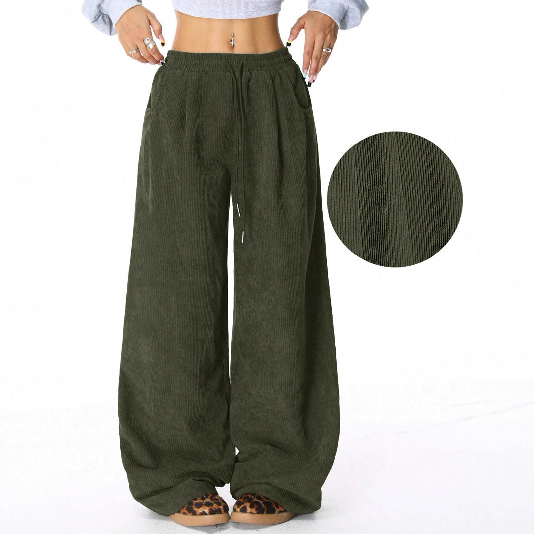 Damen Weite Komforthose aus weichem Cord Drune