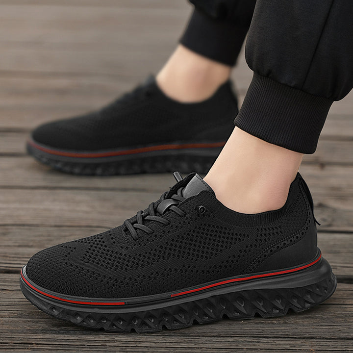 Herren nan atmungsaktive Strick-Sportschuhe mit stoßdämpfender Wabensohle Drune