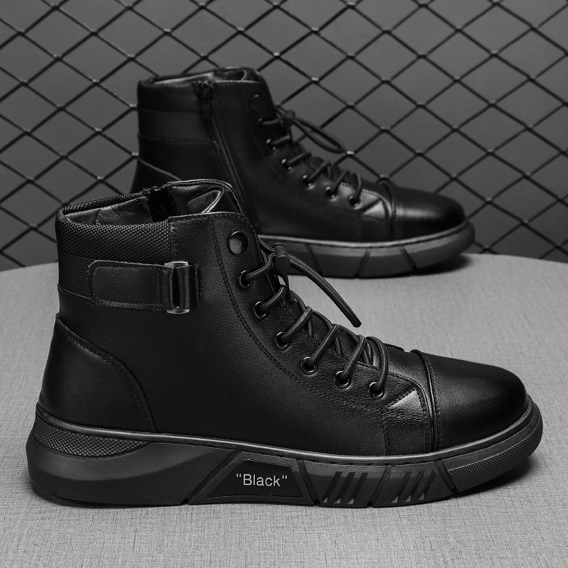 Damen hohe Sneaker Boots mit gepolsterter Innensohle und rutschfester Sohle Drune
