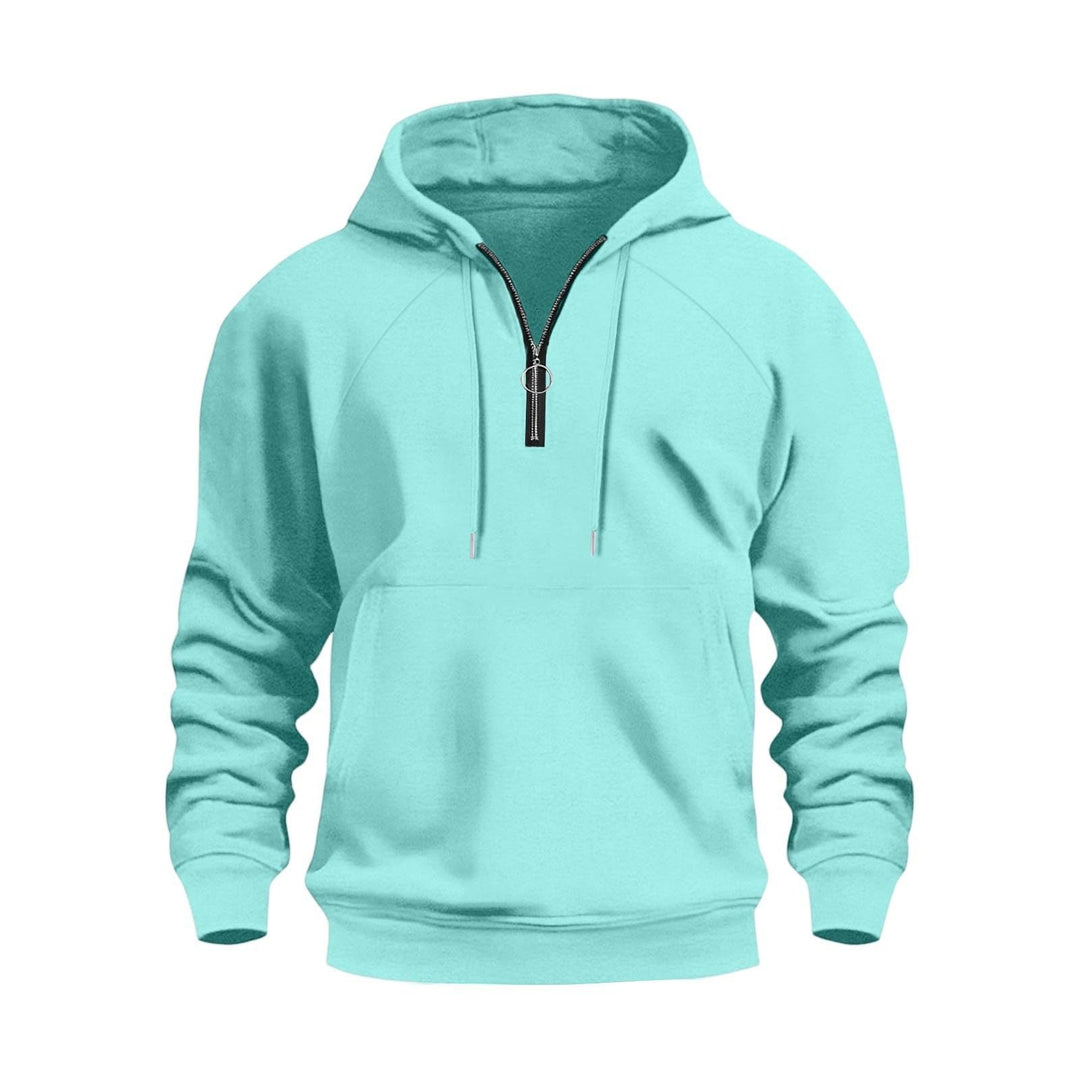 Herren funktionale Kapuzenpullover mit halbem Reißverschluss Drune
