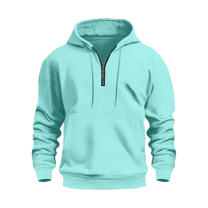 Herren funktionale Kapuzenpullover mit halbem Reißverschluss Drune