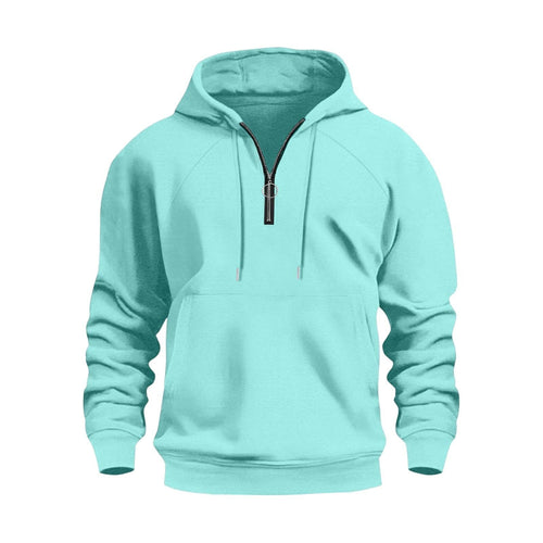 Herren funktionale Kapuzenpullover mit halbem Reißverschluss Drune