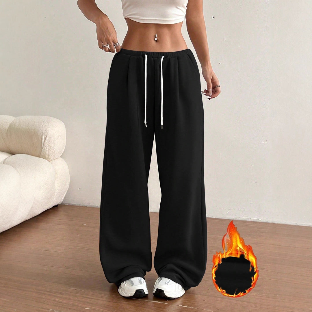 Damen bequeme Sweathose mit lässigem Schnitt und seitlichen Eingrifftaschen Drune