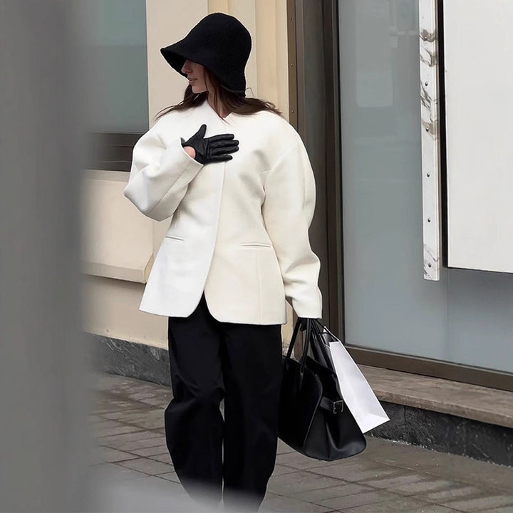 Damen lässiger Blazer aus hochwertigem Material Drune