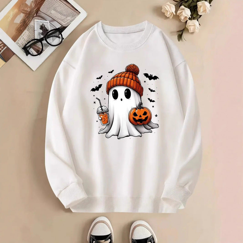 Damen Sweatshirt mit Halloween-Motiv Drune