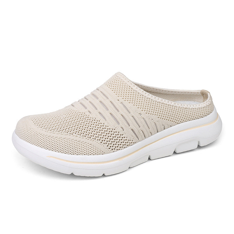 Damen nan atmungsaktive Strick-Slipper Clog mit orthopädischem Memory-Schaum-Fußbett Drune