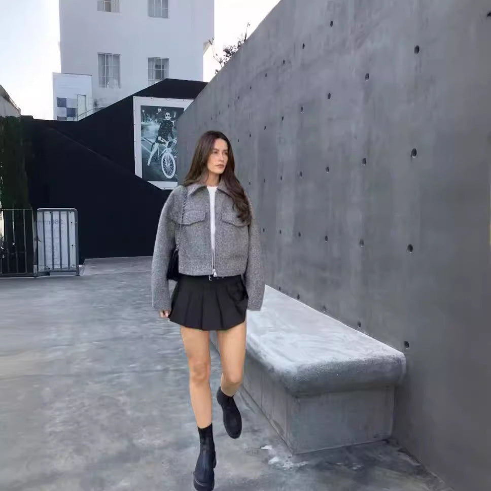 Damen Modische Jacke aus hochwertigem Material mit strukturiertem Schnitt Drune