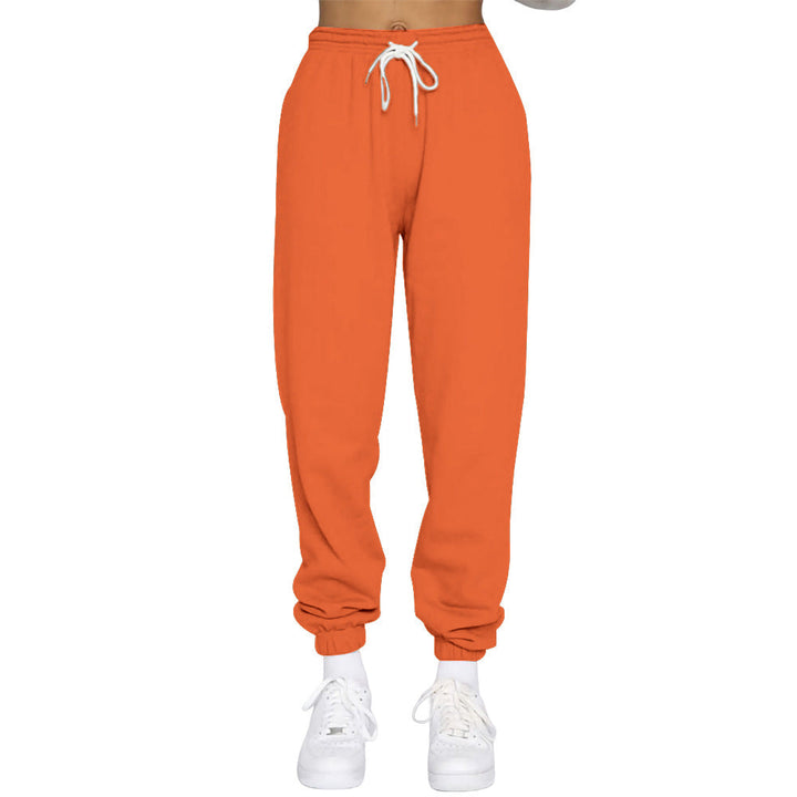 Damen Komfortable Jogginghose mit verstellbarem Bund und elastischen Bündchen Drune