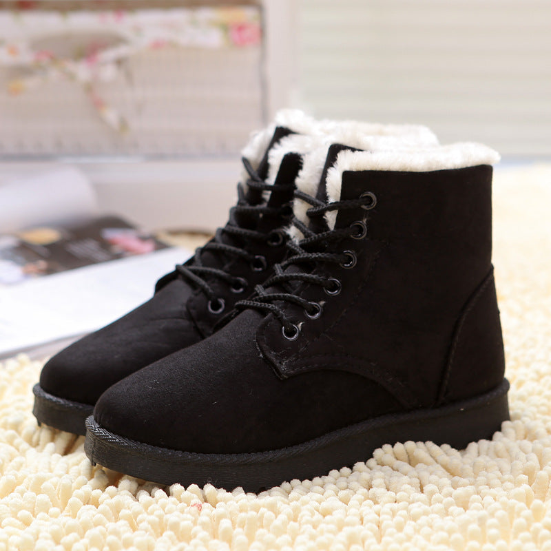 Damen gefütterte Winterboots mit strapazierfähigem Obermaterial und rutschfester Sohle Drune