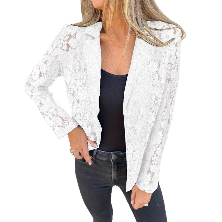 Damen elegante Spitzenblazer Drune