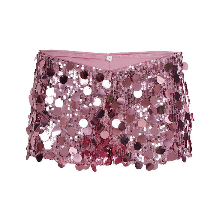 Damen Minirock mit glitzernden Pailletten Drune
