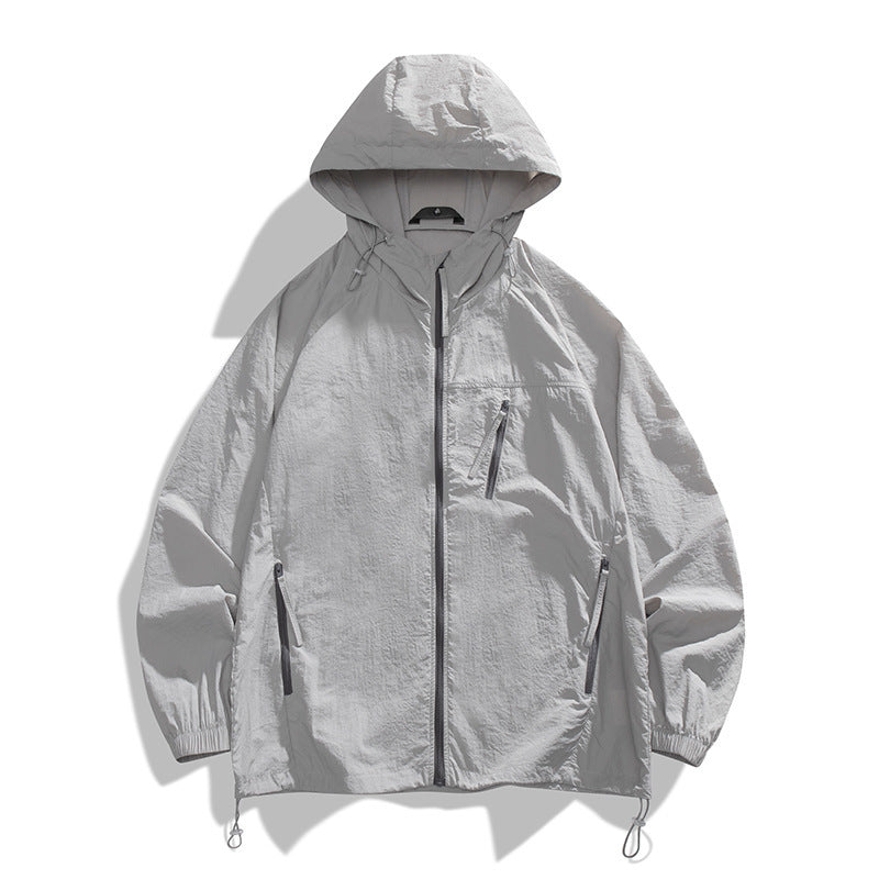 Herren leichtgewichtige Windjacke mit praktischen Taschen und atmungsaktiven Eigenschaften Drune