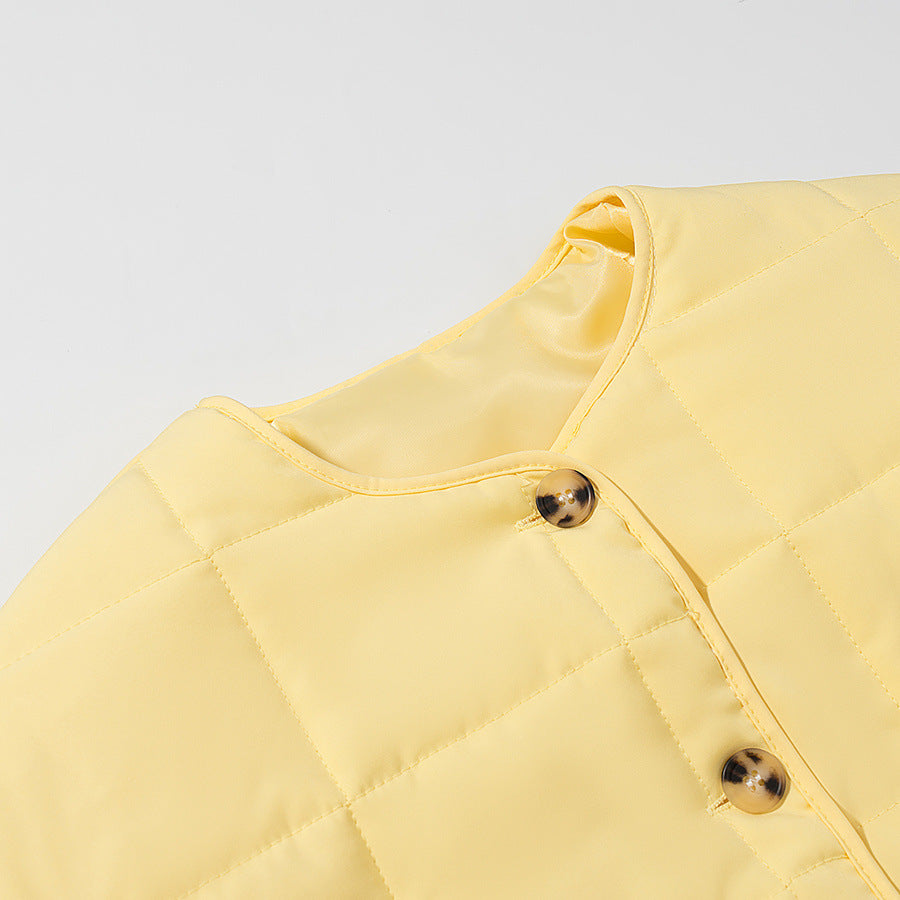 Damen modische gesteppte Jacke mit praktischen Taschen Drune