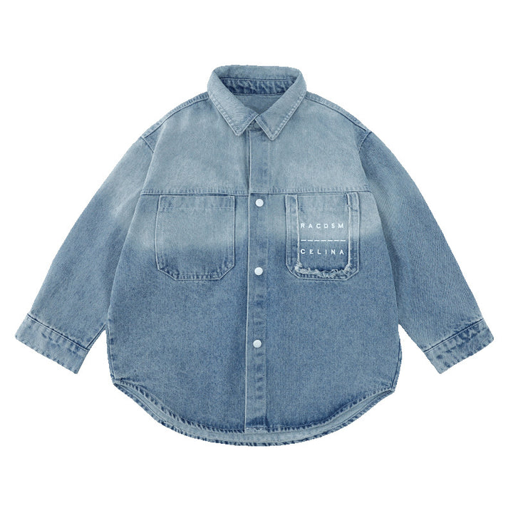 Jungen lässige Jeansjacke mit modischen Details Drune