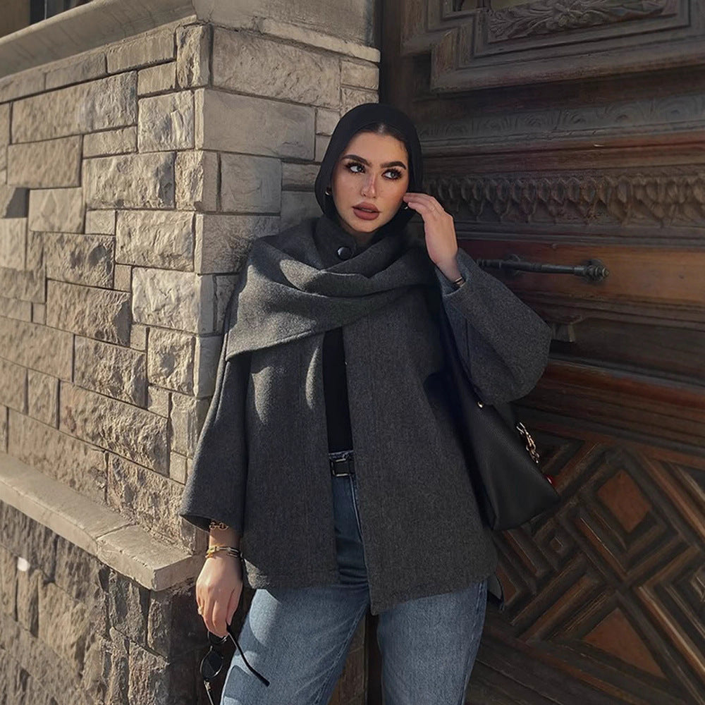 Damen elegante Oversized Jacke Drune